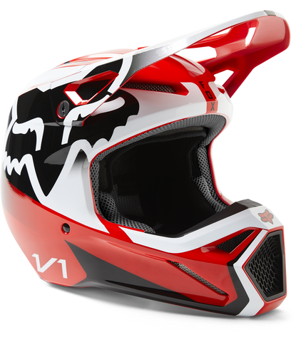 Casco Fox V1 Leed [Flo Red] 29657-110