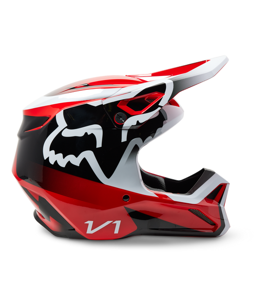 Casco Fox V1 Leed [Flo Red] 29657-110