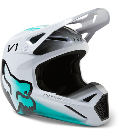Casco Fox V1 Toxsyk  Dot/Ece [Wht] 29659-008